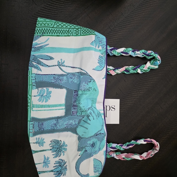 Tropical Elephant Print Tank Top - Picture 1 of 3